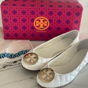 Tory Burch Quinn Quilted Ballerina Flat-NWOT